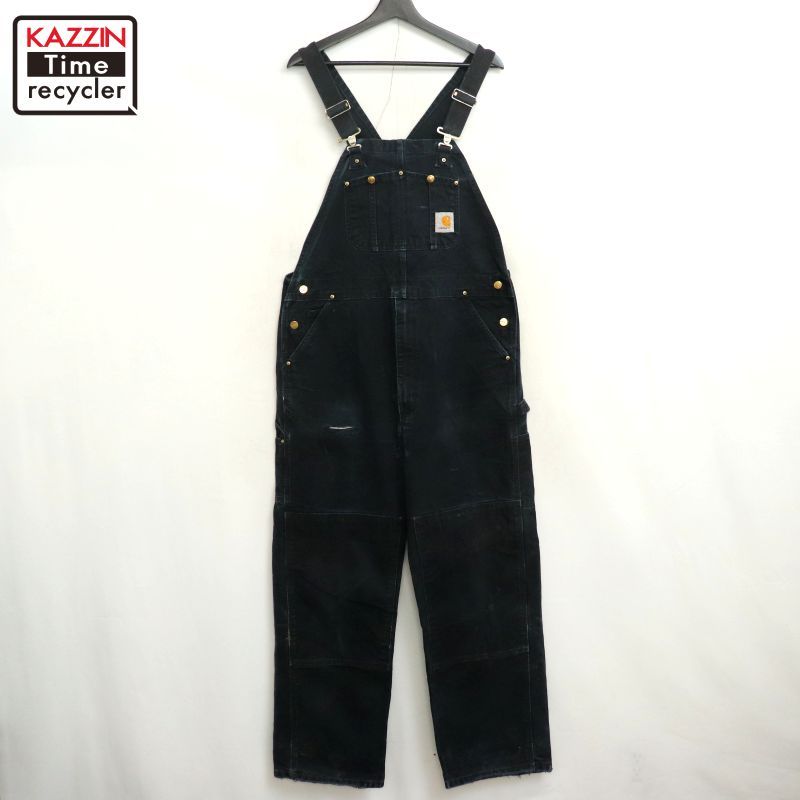 00s Carhartt BLK ダブルニー ダック オーバーオール メンズ XLサイズ