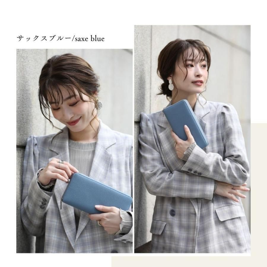 長財布 レディース 本革 スキミング防止 大容量 軽量 カード入れ 20代 30代 40代 50代 薄い ラウンドファスナー じゃばら 大きく開く グリ