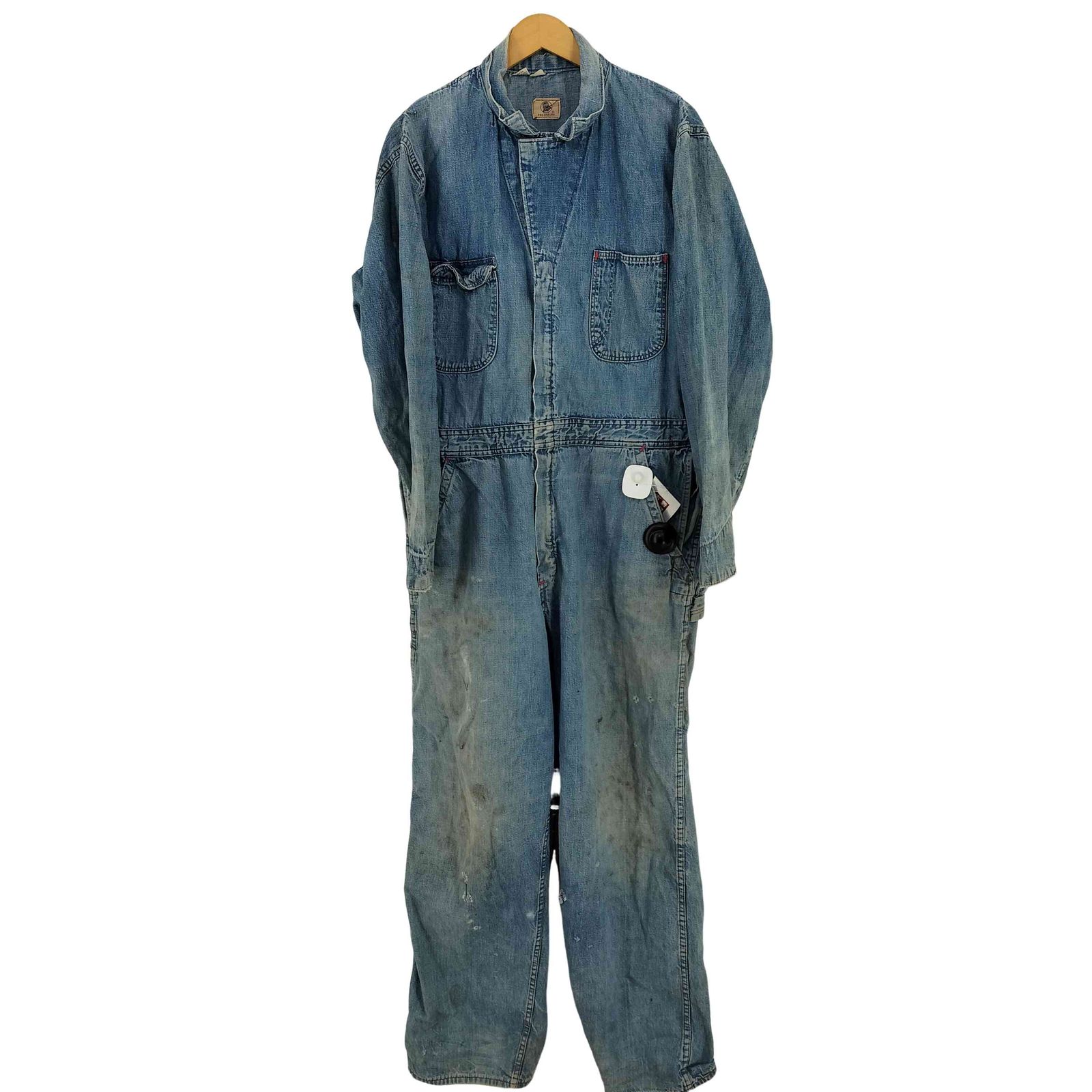 ブルーベル BLUE BELL SCOVILLジップ デニム つなぎ メンズ  CHEST 42 REGULAR