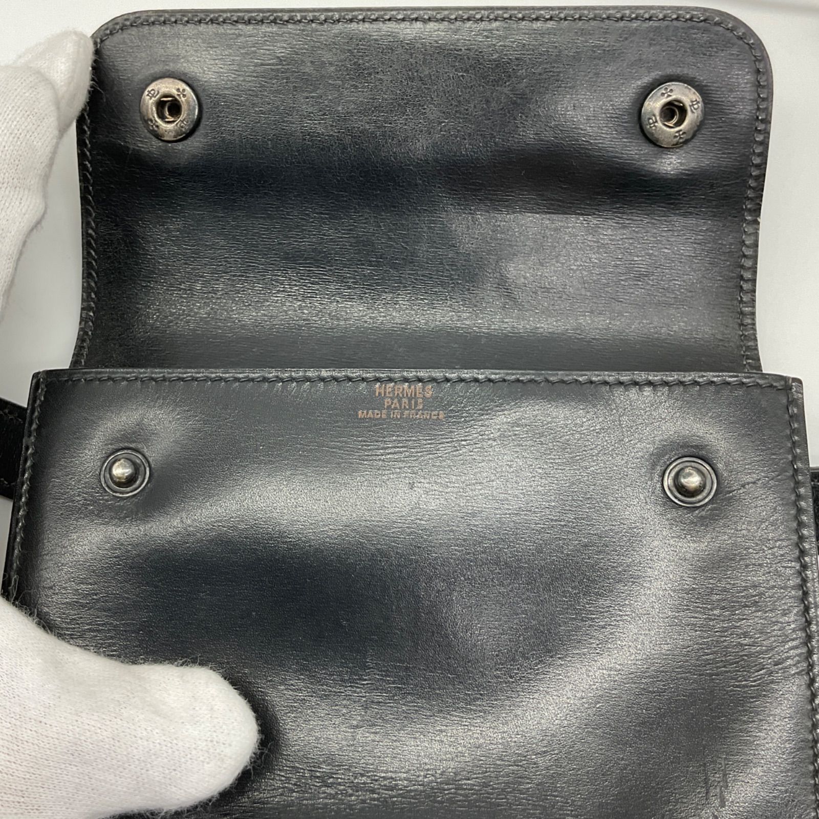 HERMES エルメス ポシェット グリーン ショルダーバッグ ウエスト