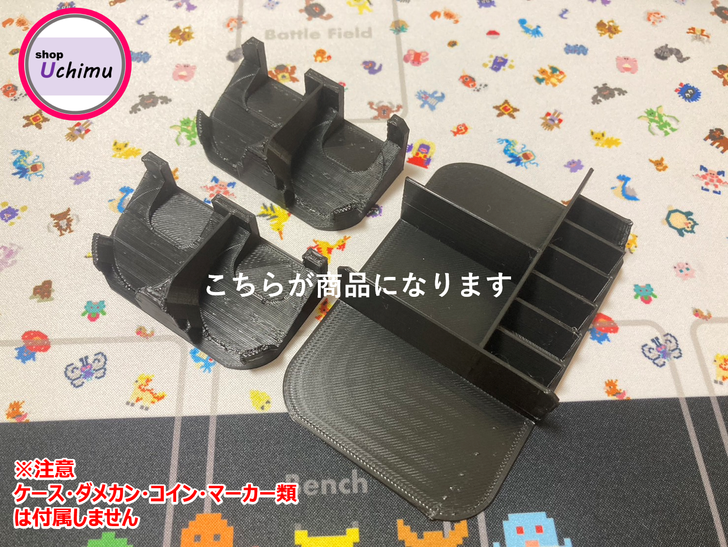 Shop Uchimu ポケモンカード ダメカンケース　海外 ミニ缶 Tin缶　仕切り 黒 Ver.2