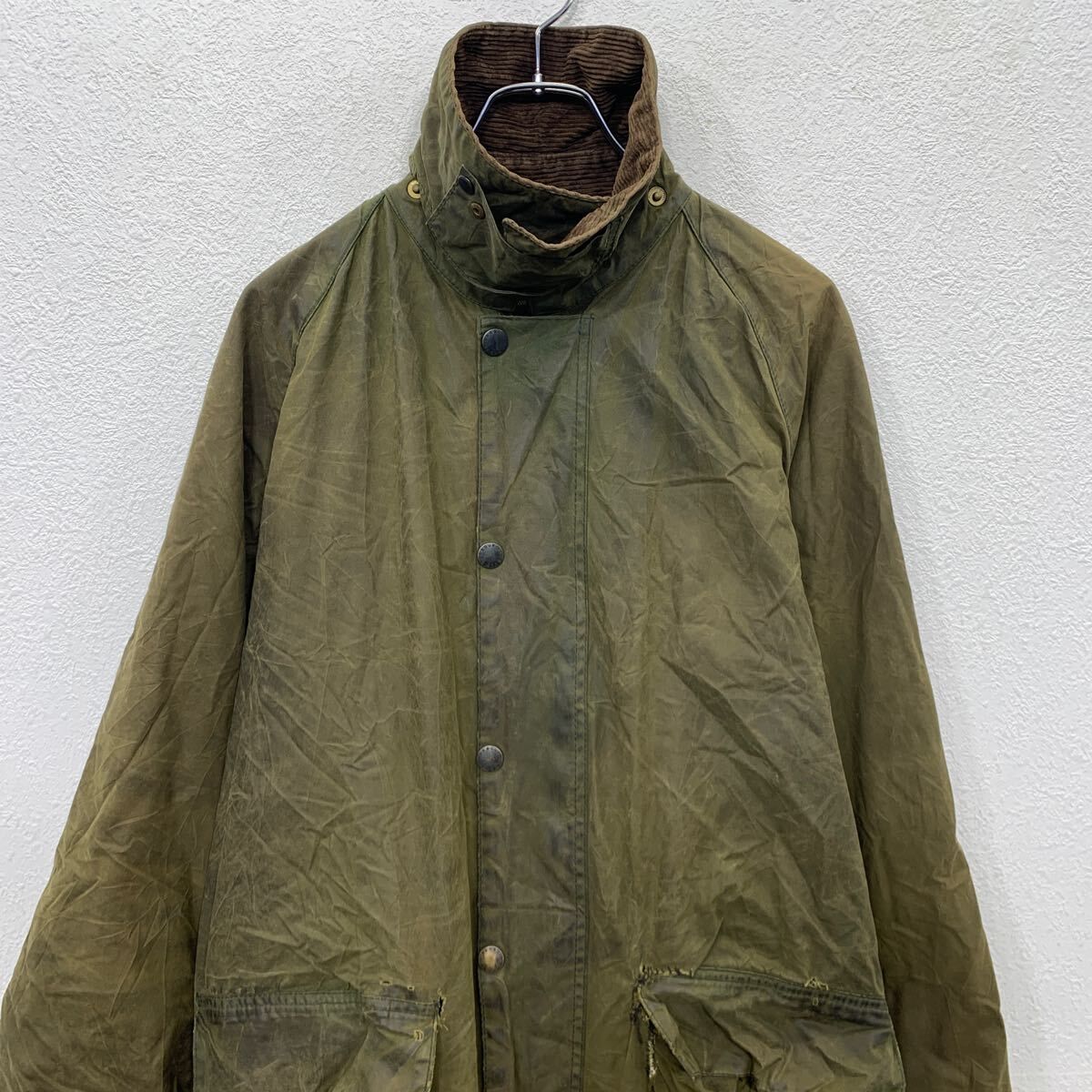 Barbour オイルドジャケット C40 XL～ カーキ バブアー ジップアップ 