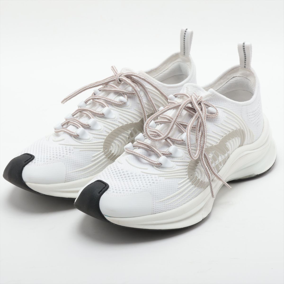 美品 グッチ GUCCI RUN インターロッキングG ローカット スニーカー7.5 26.5cm 相当 レースアップ 靴 シューズ 紳士 メンズ EEM V42-6【中古】
