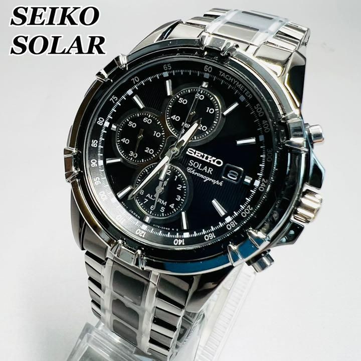 A4等級以上 【新品】SEIKOセイコー 定価5.8万円 ソーラー 海外モデル