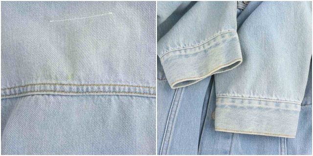 MM6 オープンスリーブデニムケープジャケット　ホワイト　40サイズ　2019 エムエムシックス メゾンマルジェラ MM6 Maison Margiela