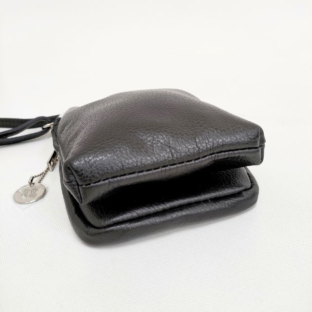 LAURA DI MAGGIO がま口ポシェット レザー ショルダーバッグ