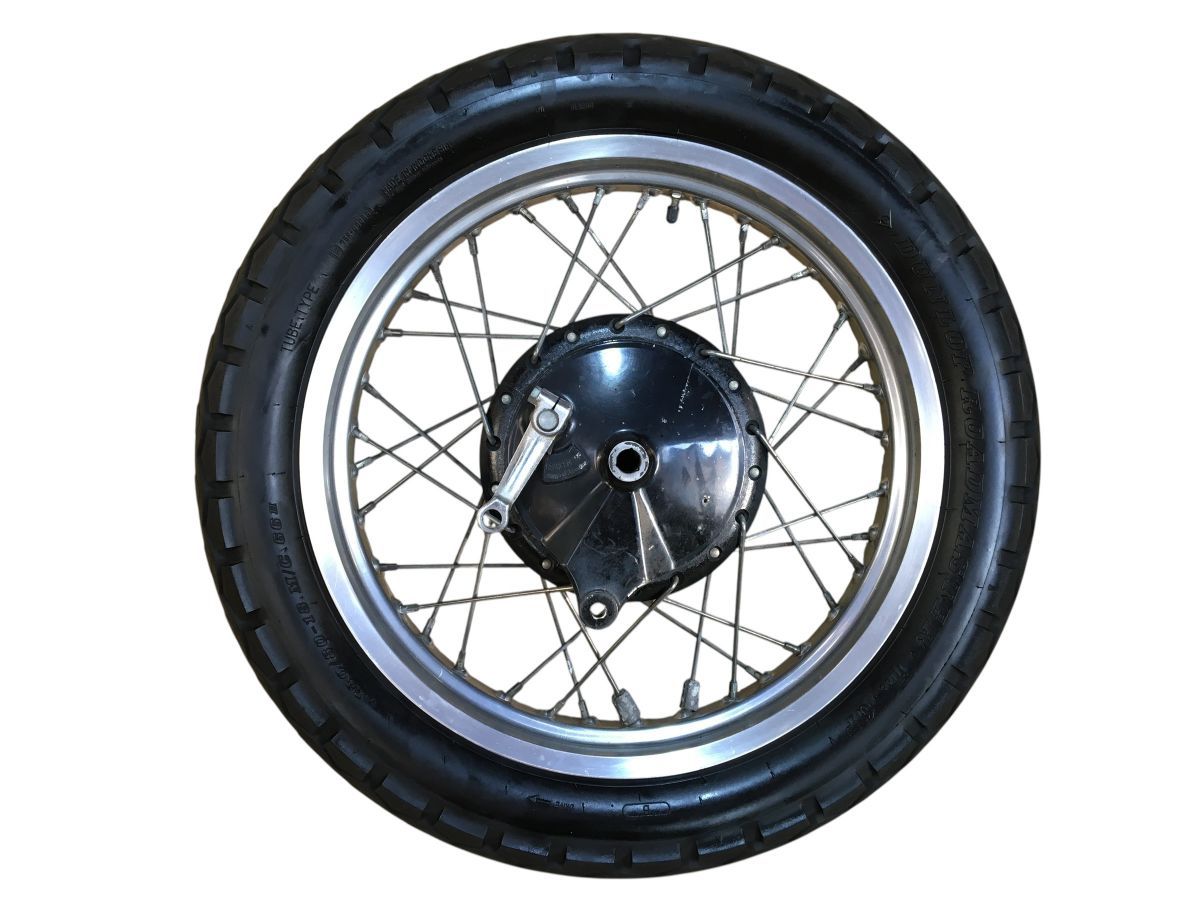 Kawasaki W650 EJ650A リアホイール ディスク付 レストア 組み換え 流用 ＯＨベースにも 振れ無し 2763-Z4354