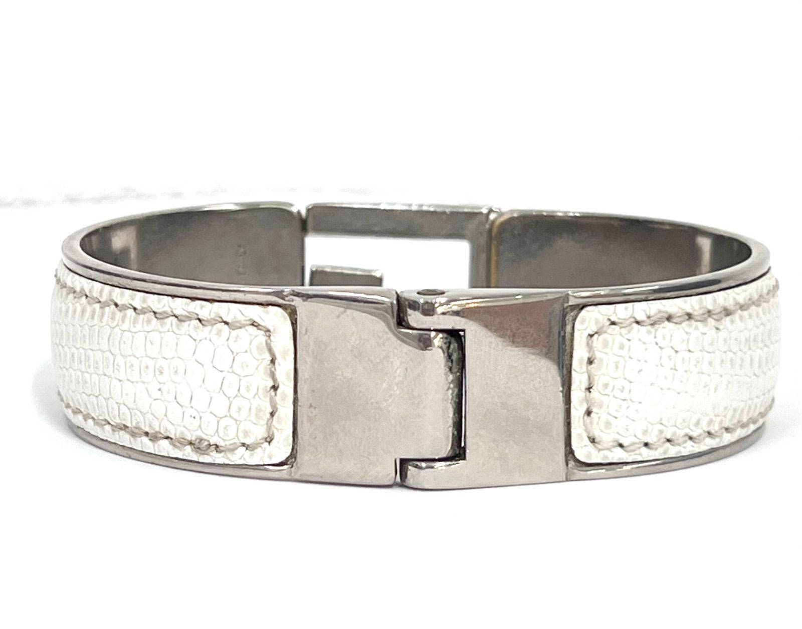 GUCCI バングル ホワイト レザー GUCCI バングル ホワイト レザー GUCCI グッチ バングル