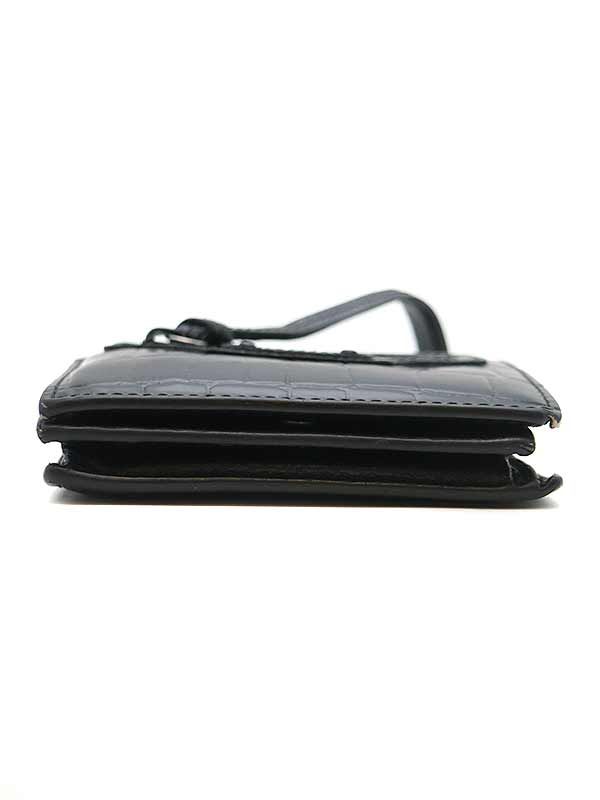 BALENCIAGA バレンシアガ ネオクラシック クロコ型押しミニウォレット