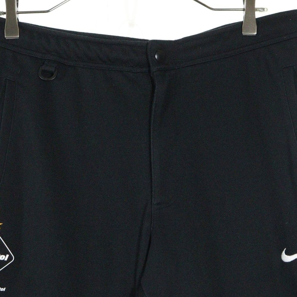 F.C.R.B. F.C.Real Bristol FCRB エフシーアールビー エフシー ルブリストル 16SS ×NIKE KNIT FLEECE LONG PANTS ニットフリース ロゴ刺繍 ロングパンツ ブラック 823124-010 KIN-KAAI_COM