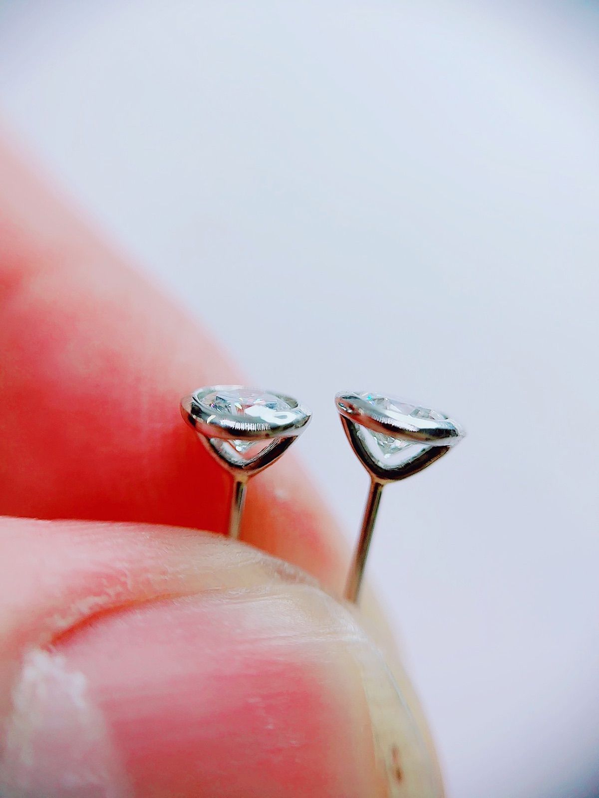 ☆0.666ct☆✨フクリン留めG,SI-2,Goodダイヤモンドスタッドピアス 
