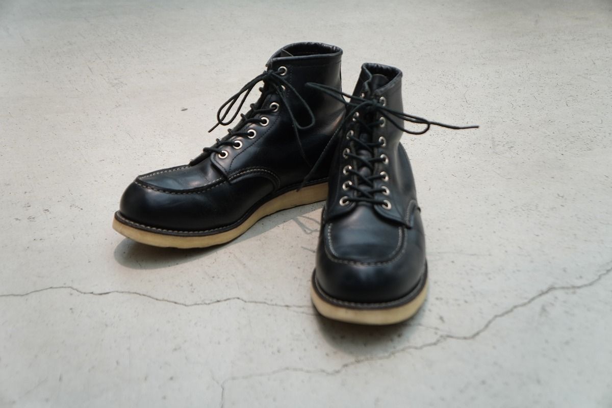 正規 2013年製 REDWING レッドウィング 8179 CLASSIC MOC TOE クラシック モックトゥ ブーツ レザー 黒 US10 527P♪