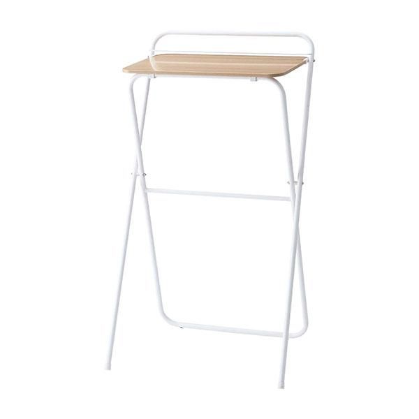 新作満載。 折りたたみデスク 天板60×40 高さ107 ハイデスク PCデスク パソコンデスク 在宅 コンパクト 省スペース スマホスタンド シンプル 北欧 ナチュラル 木目調 限定版