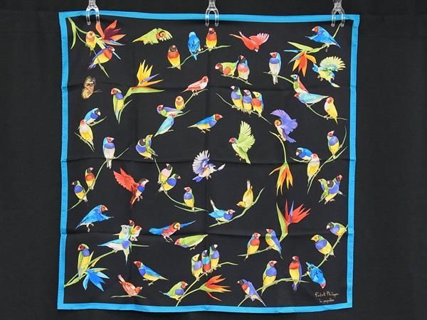 □極美品□ Patek Philippe パテック フィリップ シルク100% 大判 鳥  