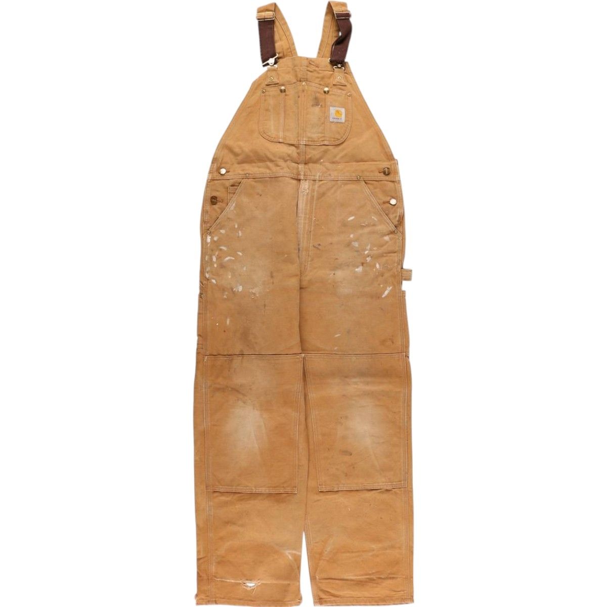 古着 ビッグサイズ カーハート Carhartt ダブルニー ダック オーバーオール メンズw41相当|eaa586299