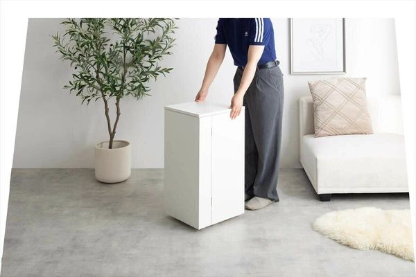 スッキリ収納 キャスター付きコンパクト収納ワゴン