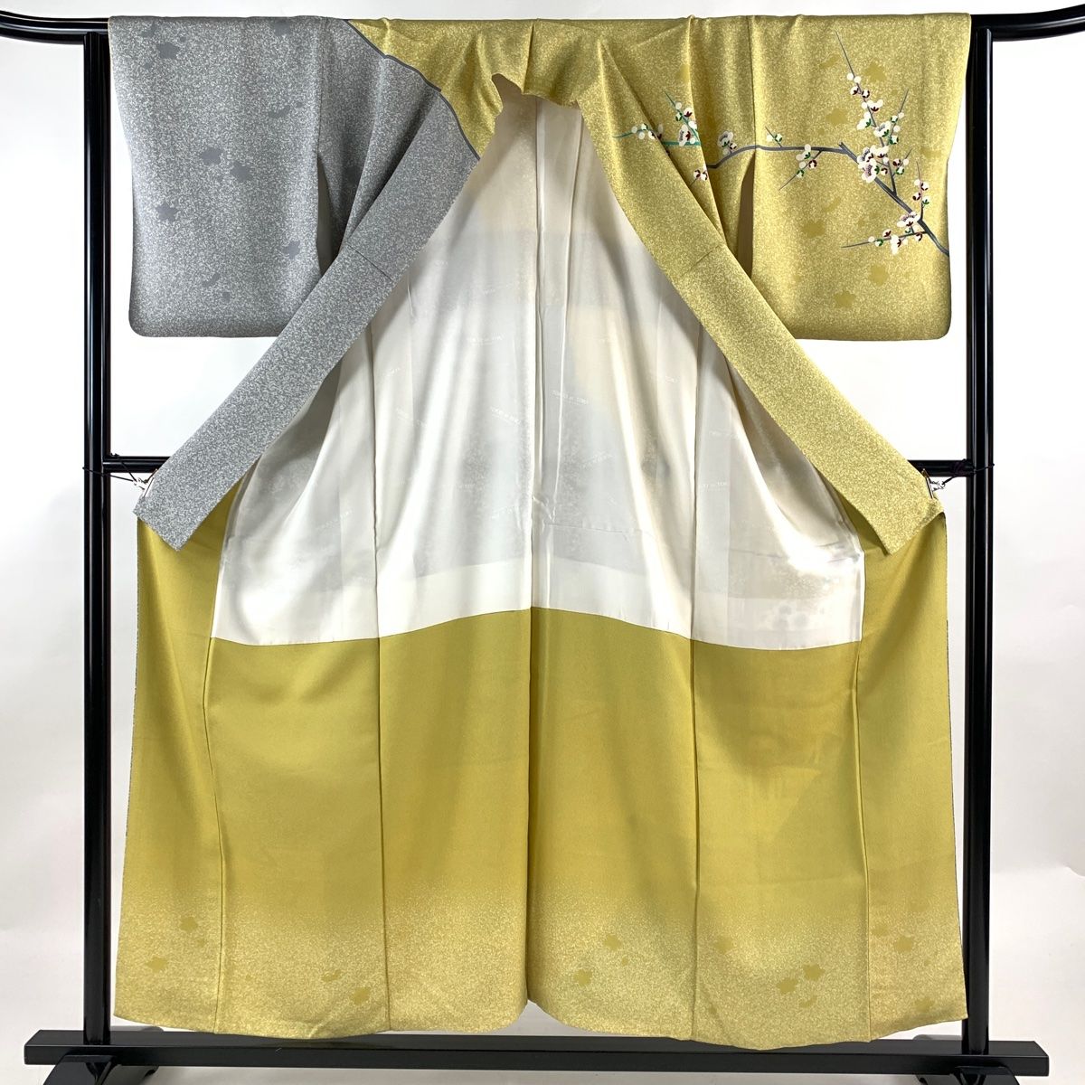 訪問着 身丈156cm 裄丈63.5cm S 袷 TOKIO et TOKI 落款 枝梅 鴛鴦 金銀  