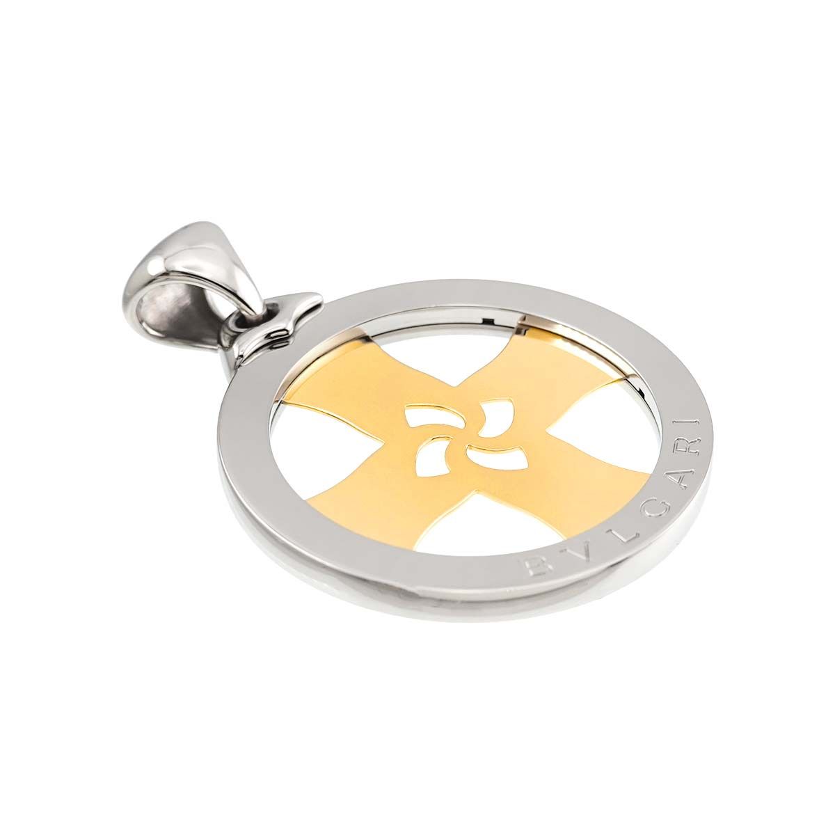 ブルガリ BVLGARI トンド クロス ペンダント トップ K18 YG