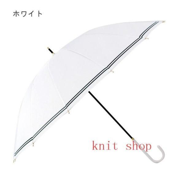 傘 レディース 長傘 耐風 晴雨兼用 雨傘 日傘 16本骨 かわいい