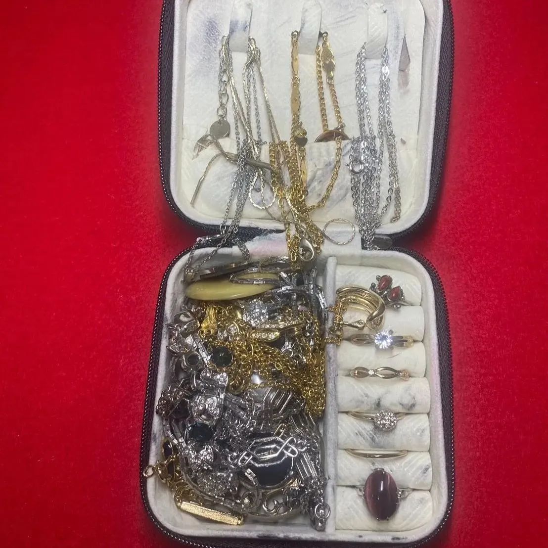 遺品整理 ジュエリー まとめ 商品 箱 BOX 未仕分け 未確認 指輪 リング