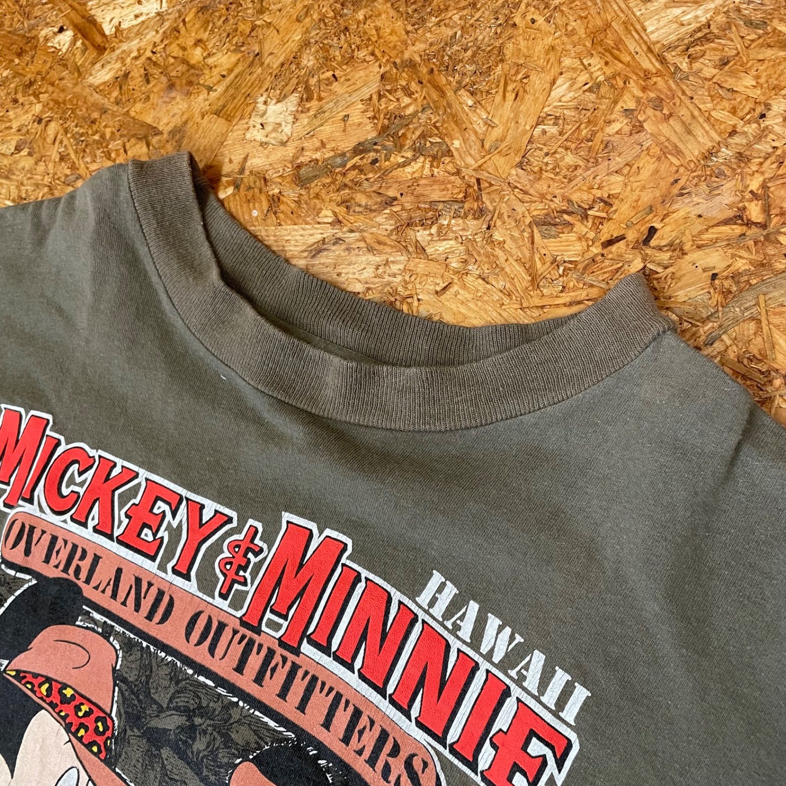 USA製 ヴィンテージ HAWAII MICKEY&MINNEY プリントTシャツ L オールド 
