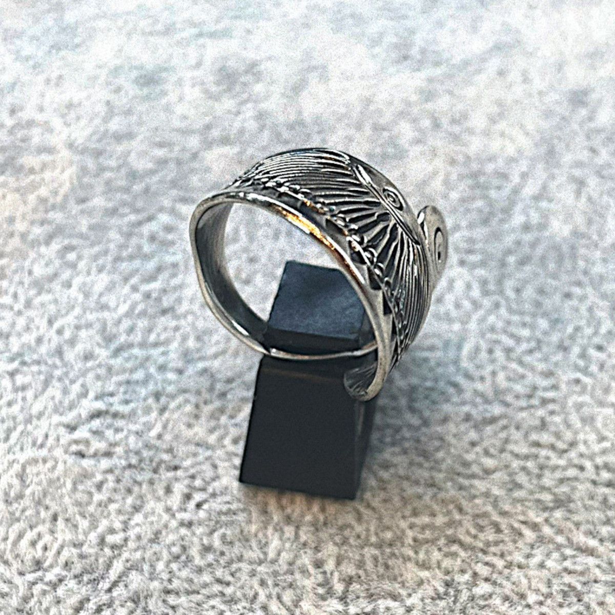 シルバーリング メンズ シルバー925 19号 デザインリング 925刻印