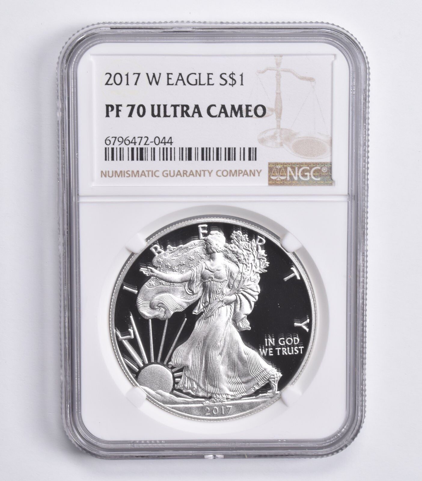 PF70 UCam 2017W アメリカンシルバーイーグル NGC ブラウンラベル