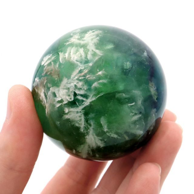 エンジェルフェザー エンジェルフェザー フローライト 丸玉 直径 約