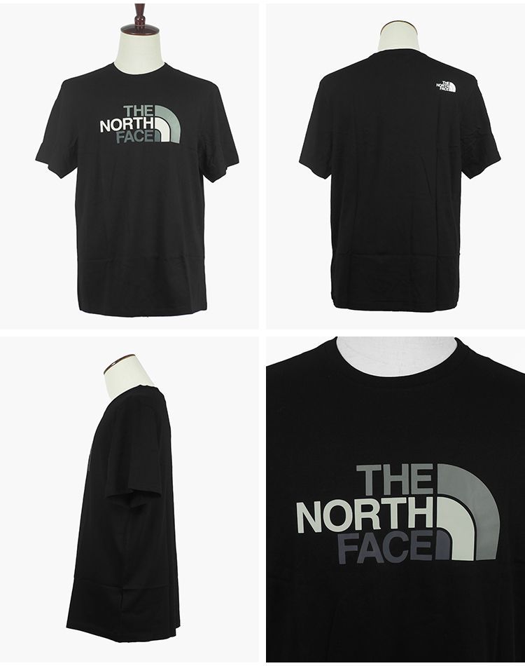 新品未使用 ノースフェイス Tシャツ メンズ 半袖 シンプル ロゴ イージーTシャツ THE NORTH FACE MENS S/S Easy Tee NF0A87N5 黒 ブラック 白 ホワイト S M L XL