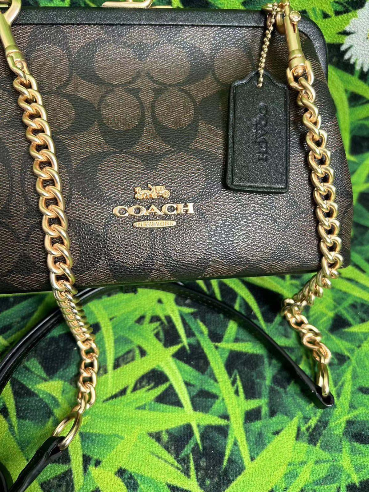 新品未使用COACH コーチ CE617 ブラウン×ブラック ツートン レディース  