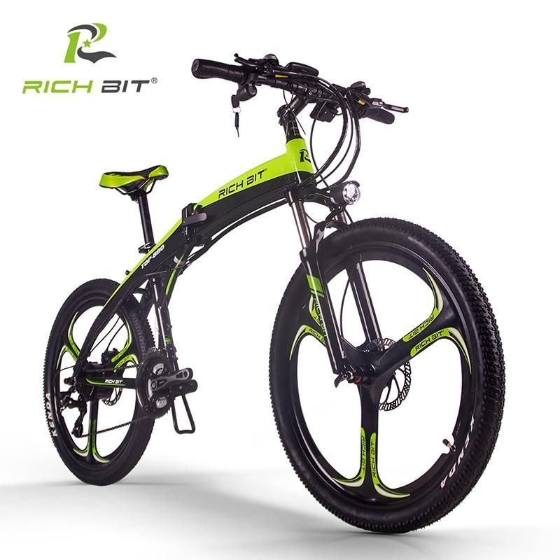 電動自転車 26インチ マンテンバイク RICHBIT TOP880 ハイパワー国際仕様 アクセル付きフル電動 次世代スポーツタイプ MTB MeTB  3色 - メルカリ