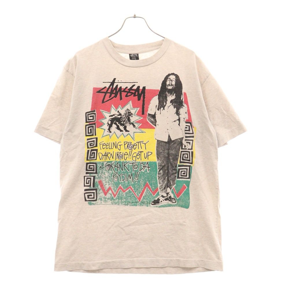 【未使用タグ付き】ステューシー ボブ・マーリー 半袖Tシャツ 新品タグ付き STUSSY × ボブマーリー Tシャツ 白 XL