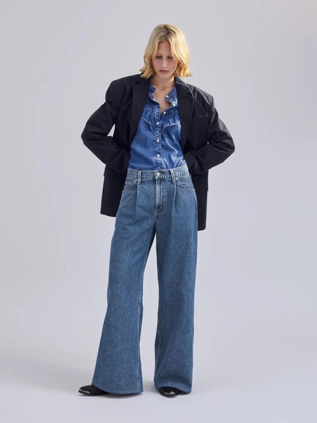 リーバイス] ジーンズ BAGGY DAD バギーワイドレッグ レディース 楽天