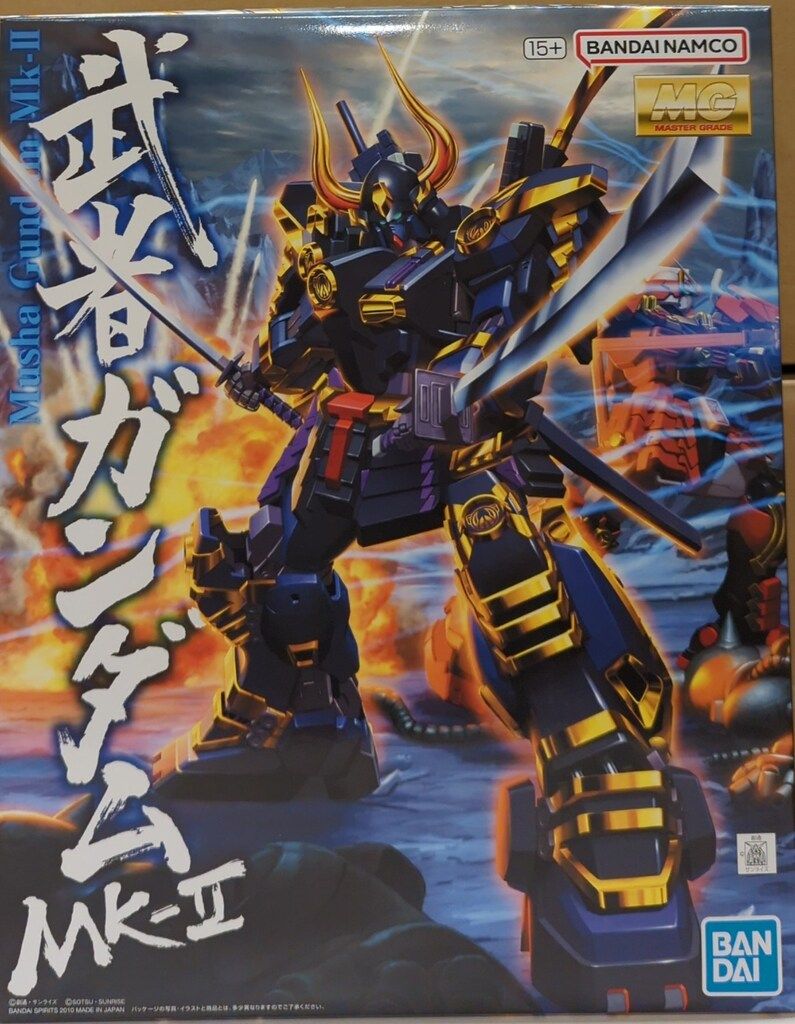 未組立 バンダイ MG 武者ガンダム Mk-II BANDAI Musha Gundam【20