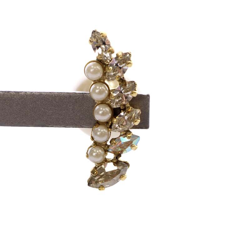 マユ MAYU bijoux crystals pierce ピアス ビジュー 片耳用