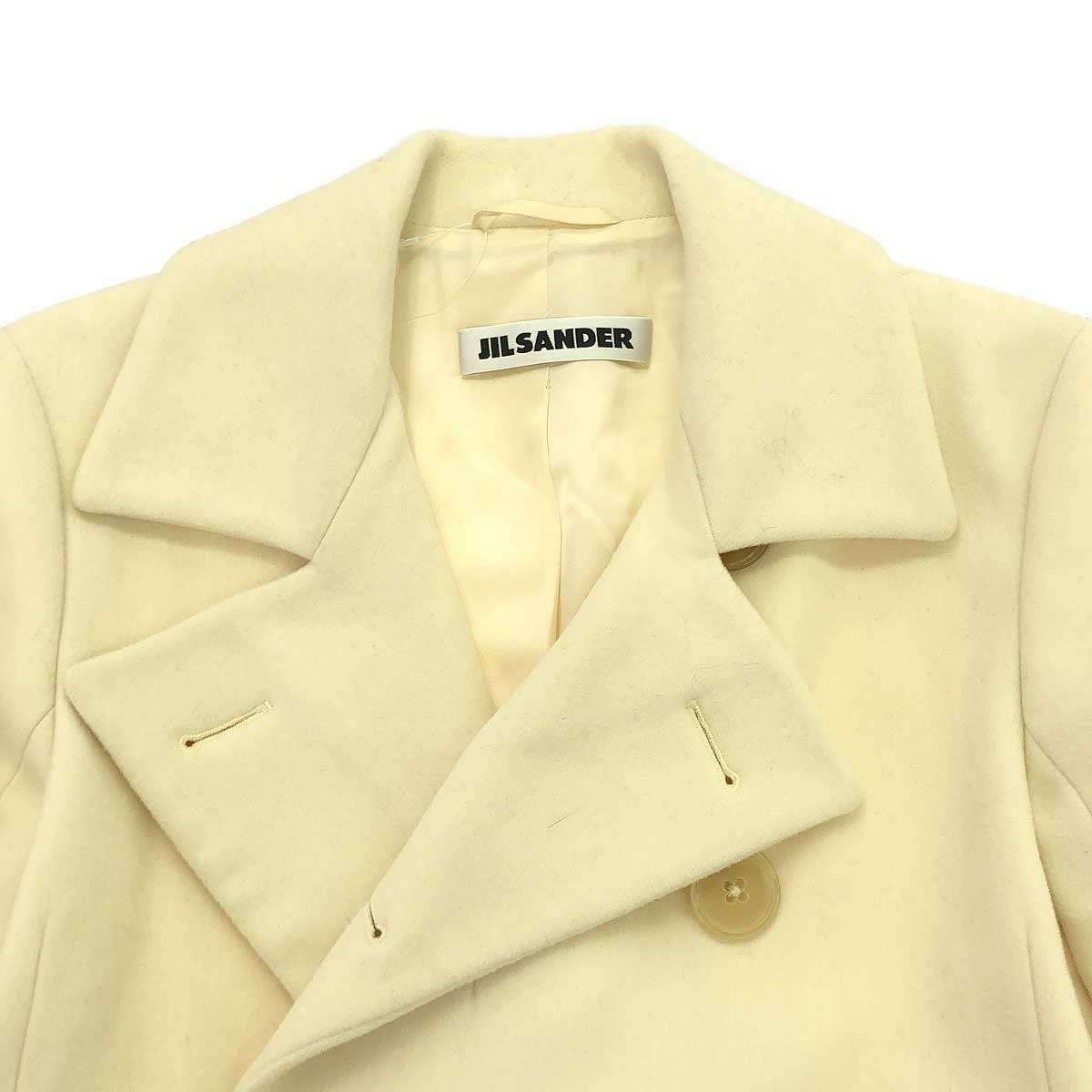 JIL SANDER ジルサンダー ウールPコート ホワイト 36 - メルカリ