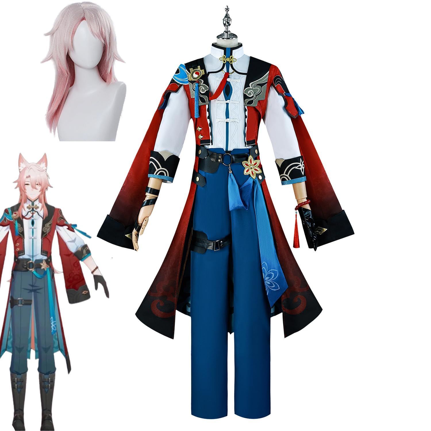 五次元 高品質 崩壊スターレイル コスプレ衣装 ウィッグ付き 大人用 cosplay コスチューム 仮装 変装 クリスマス ハロウィン イベント ステージ服 BJ0919ML04