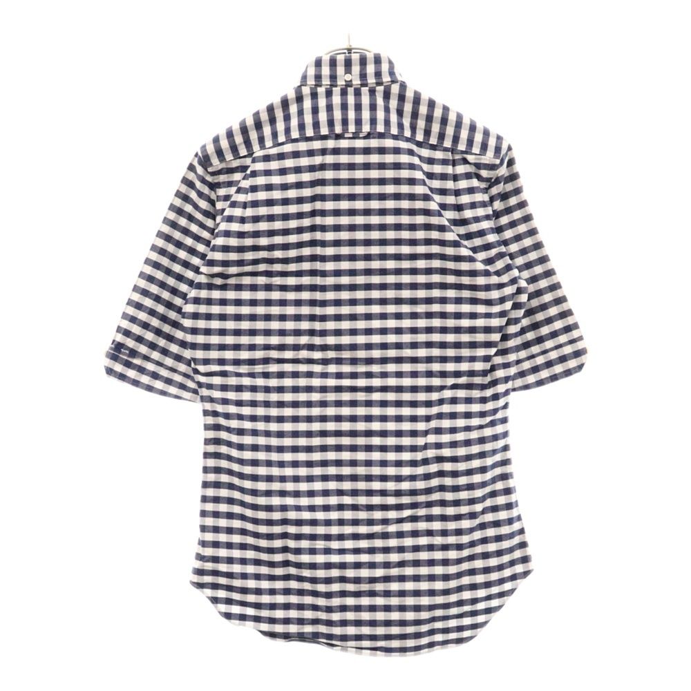 THOM BROWNE (トムブラウン) ボタンダウン チェック半袖シャツ