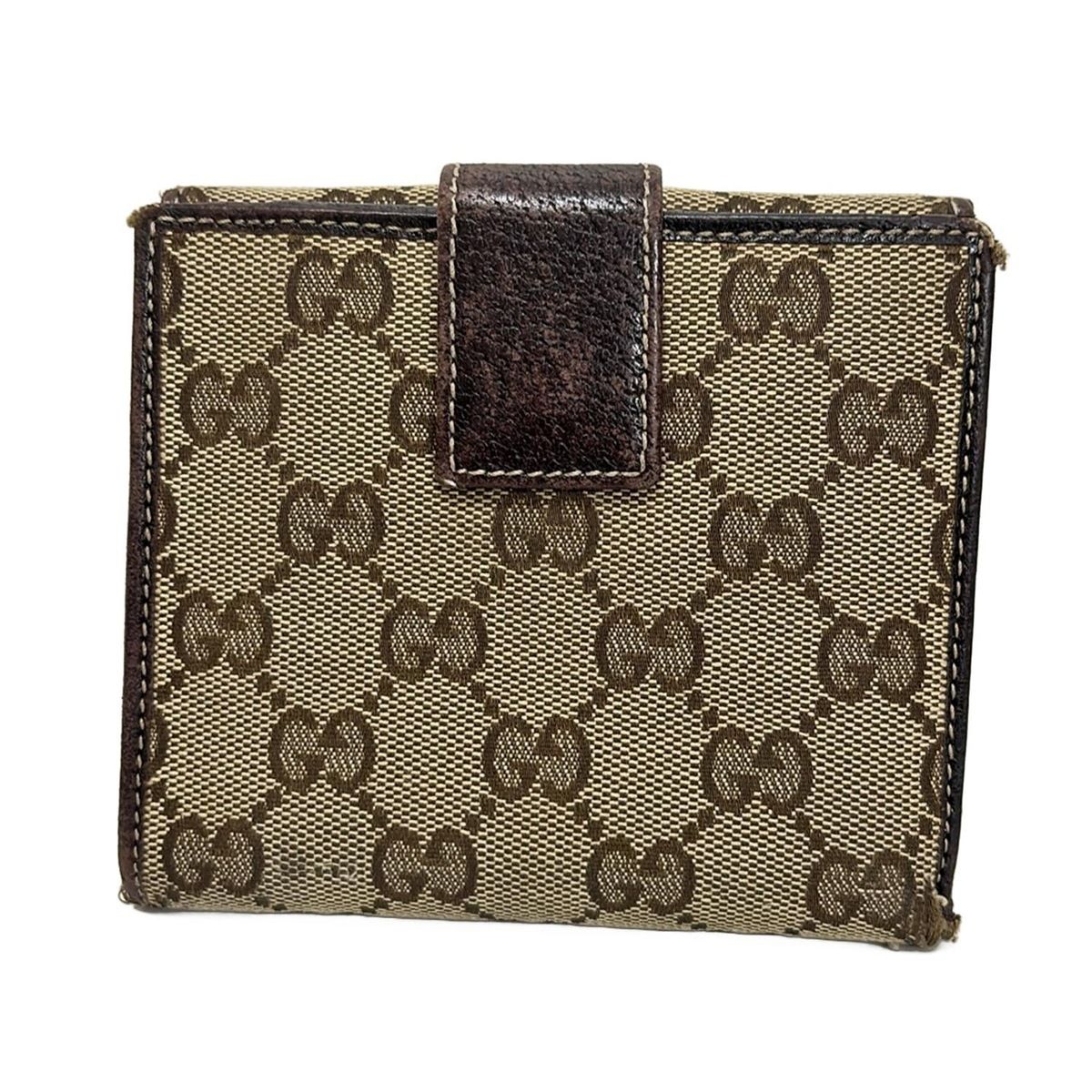 グッチ 二つ折り 財布 Ｗホック プリンシー GG柄 ブラウン ベージュ GUCCI(グッチ) Wホック財布 プリンシー,GG柄 167465 ベージュ