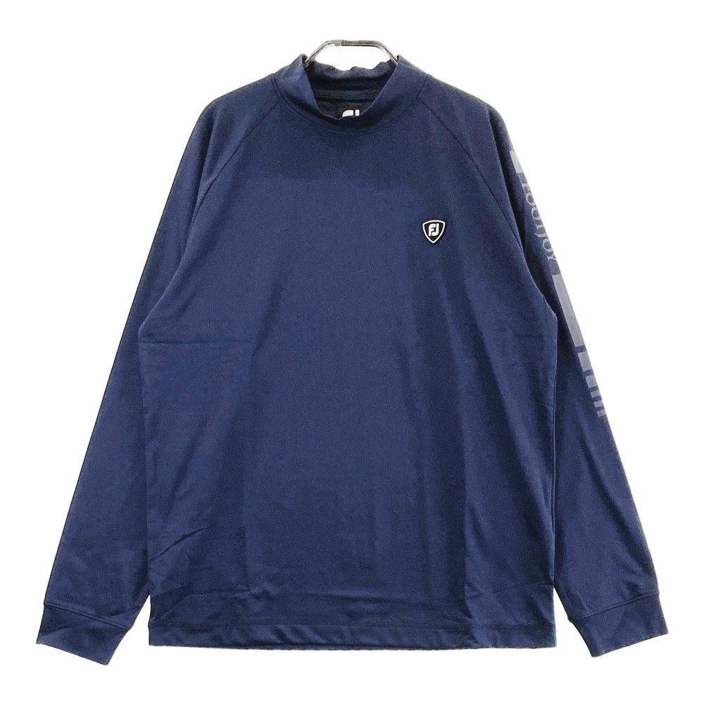 サイズ：XL FOOT JOY フットジョイ  ハイネック 長袖Tシャツ  ネイビー系 [240101263081]# ゴルフウェア メンズ ストスト