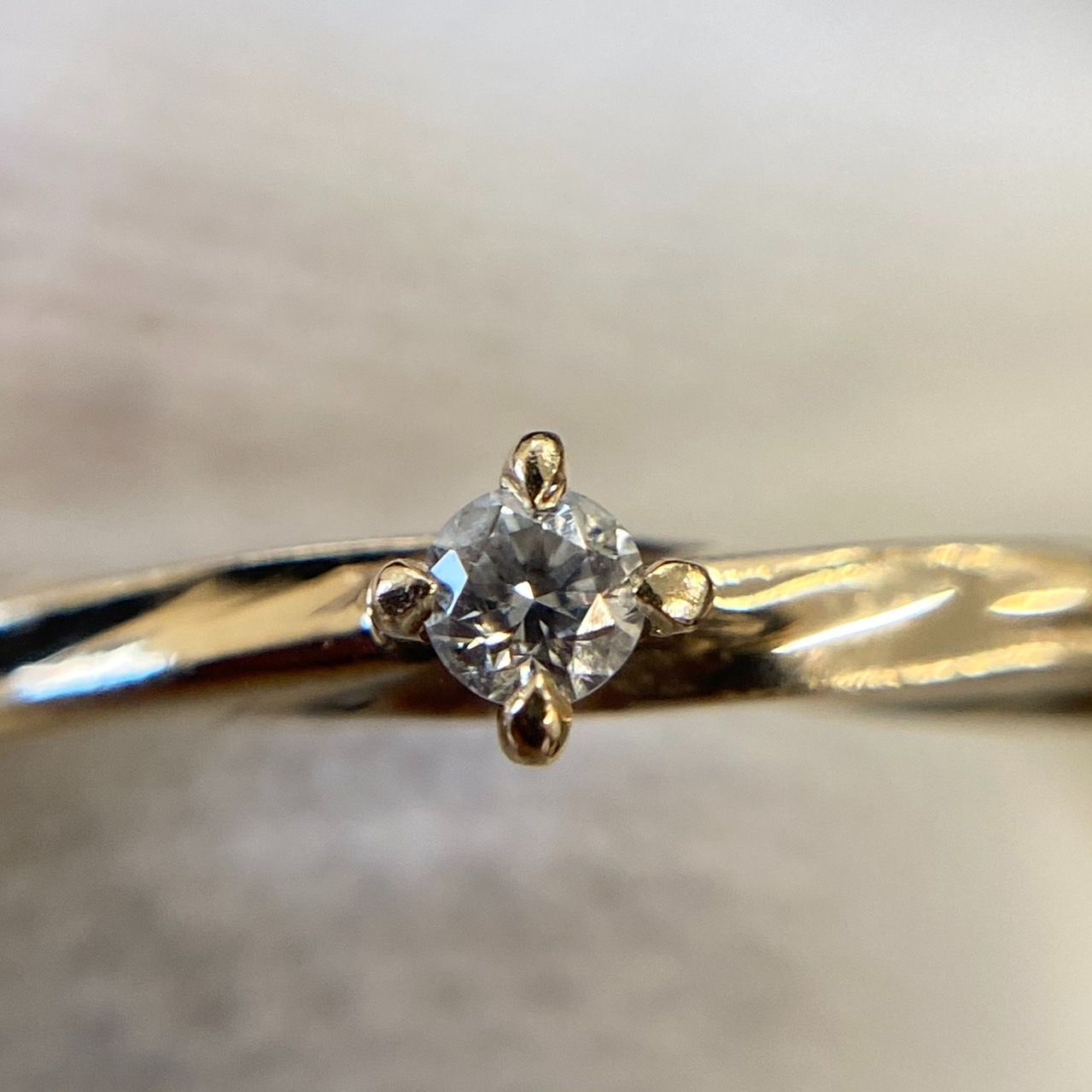 ete ピンキーリング 5号 K10 PG ゴールド ダイヤモンド 指輪 エテ ete エテ K18 18金ピンクゴールド ダイヤモンド ピンキー リング