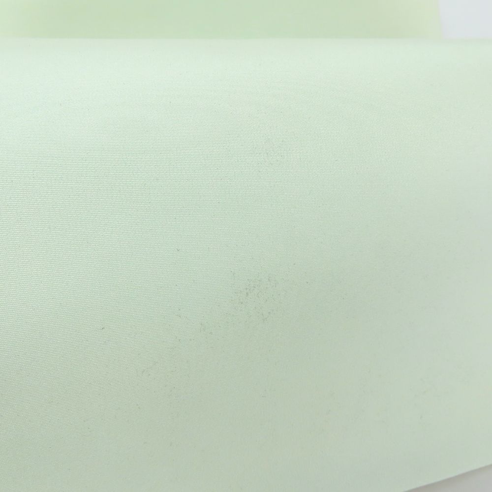 【緊急大幅値下げ！】 名古屋帯 名古屋仕立て 九寸 正絹 ホワイト系 薄緑 和装 呉服 和服 きもの レディース 女性 多用途