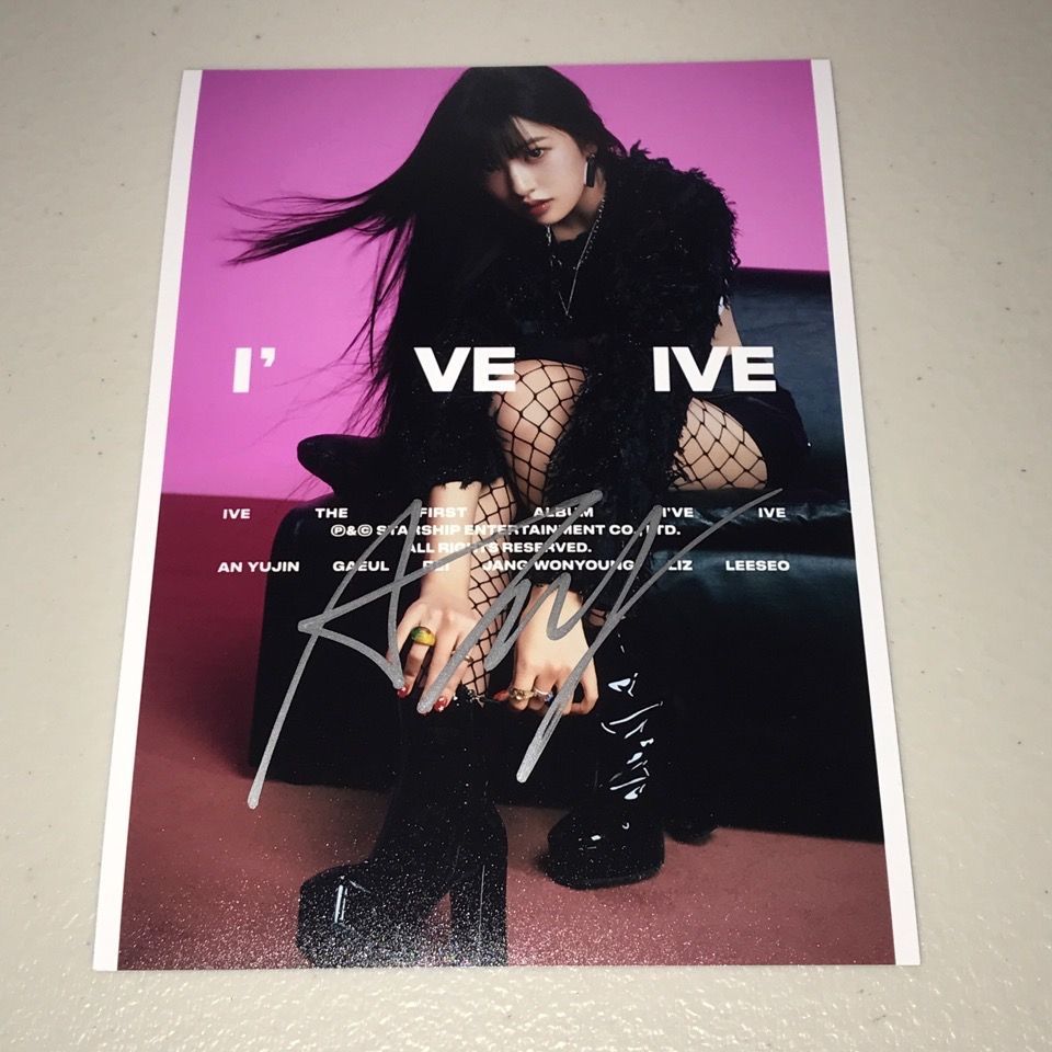 IVE 直筆サイン「I'VE IVE」スチール写真6枚セット - メルカリ