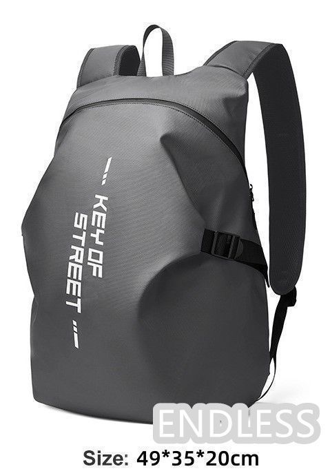 【新品未使用】ヘルメットバッグ バイクリュック ヘルメットケース バックパック グレー リュック 防水 大容量 オートバイ