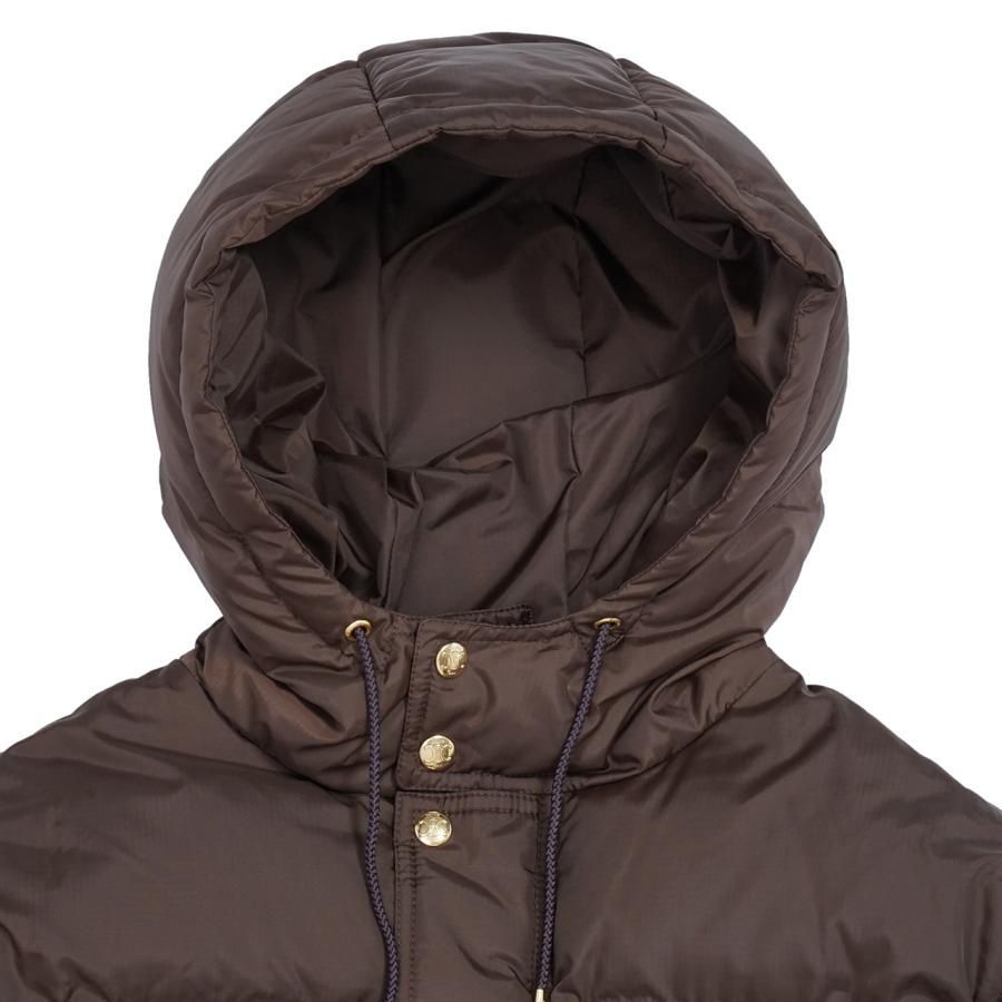 CELIINE セリーヌ TRIOMPHE CROPPED DOWN JACKET IN LIGHTWEIGHT NYLON