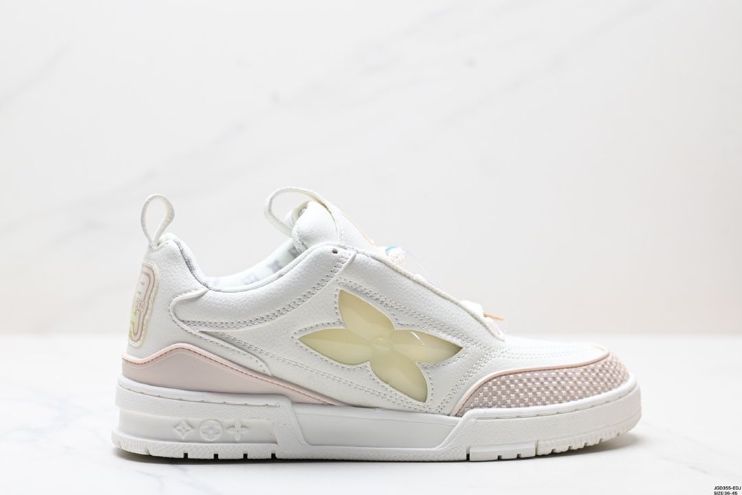 【グレイン加工されたレザーが素敵】Louis Vuitton★スニーカー LV/ルイ・ヴィトン メンズ スニーカー 90スケート グレイン