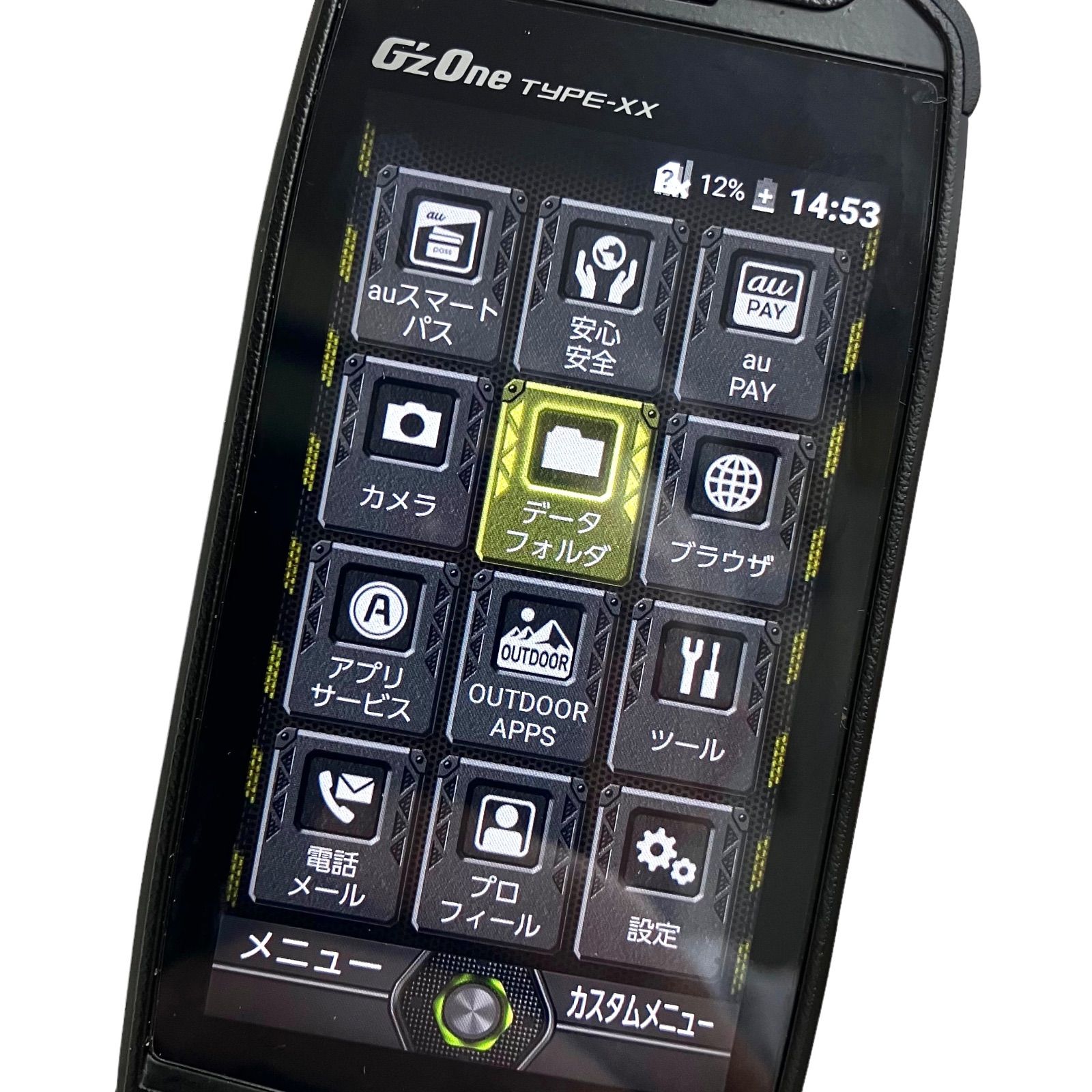 G'zOne TYPE-XX ブラック - 携帯電話本体