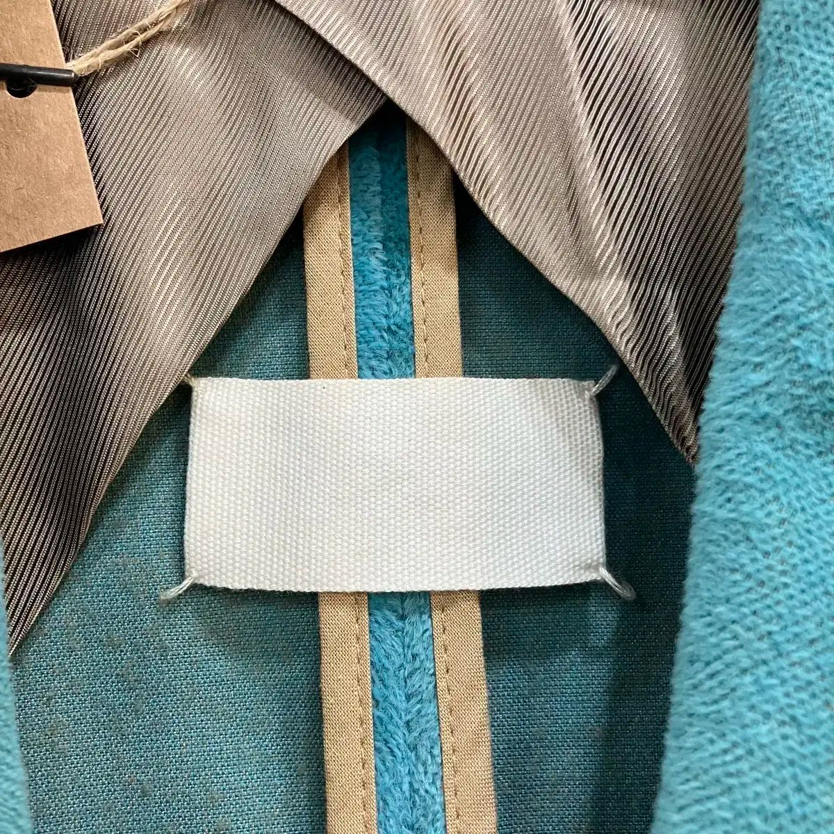 04s|s マーティン メゾンマルジェラ ダーティ スカイブルー ブレーザー 40