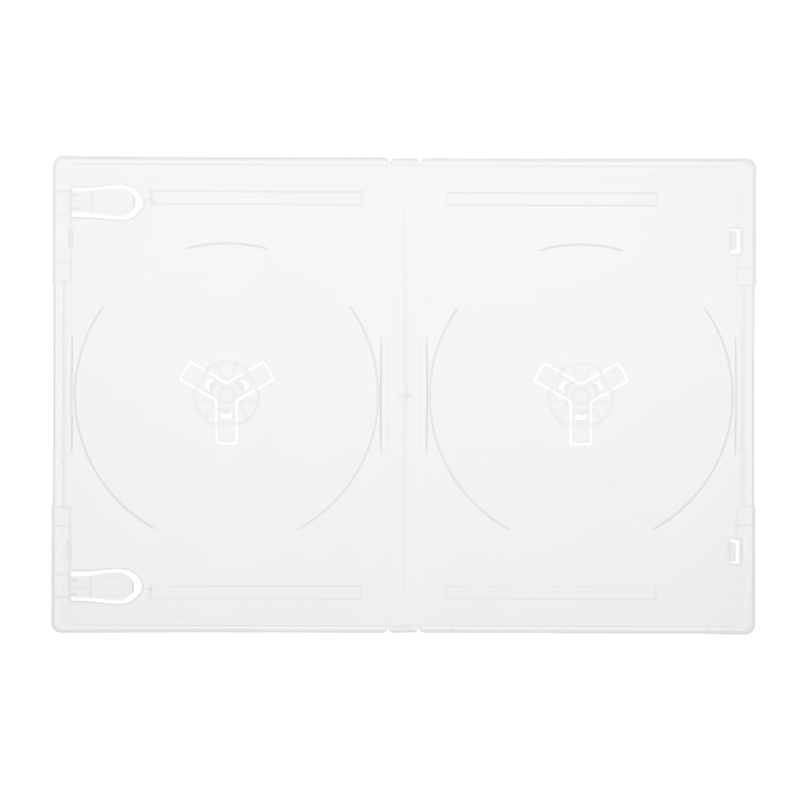 【数量限定】2枚収納 14mm厚DVDトールケース 透明 25個セット【CS-DVDT2-25CL】