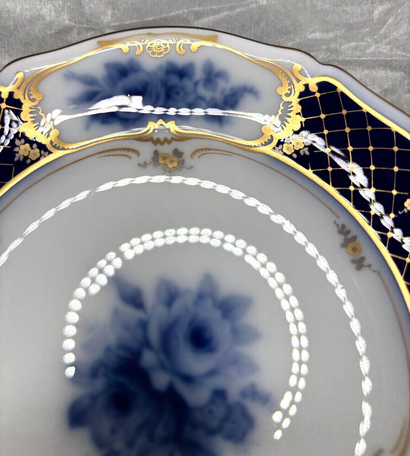 大倉陶園 ブルーインペリアル 16センチプレート 2枚セット - メルカリ